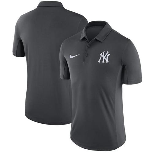 Men's New York Yankees Nike Anthracite Franchise Polo