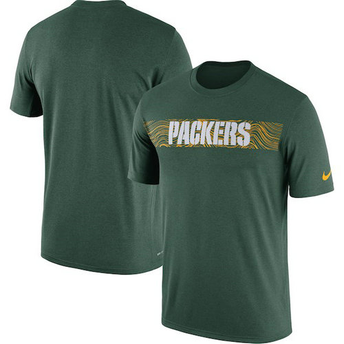 Green Bay Packers Nike Green Sideline Seismic Legend T-Shirt