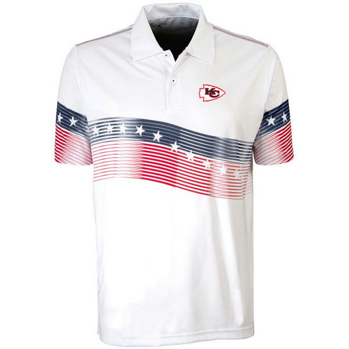 Kansas City Chiefs White Antigua Patriot Polo