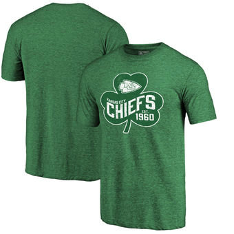 Kansas City Chiefs Pro Line by Fanatics Branded St. Patrick's Day Paddy's Pride Tri-Blend T-Shirt - Green