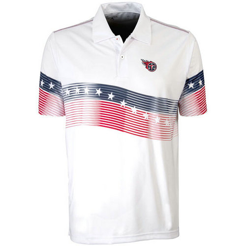 Tennessee Titans White Antigua Patriot Polo