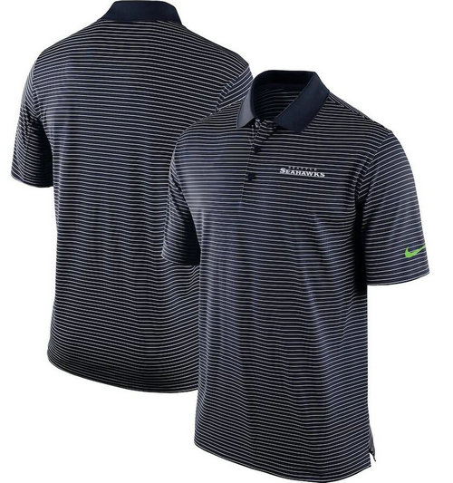 Seattle Seahawks Team Stadium Performance Polo - College Navy