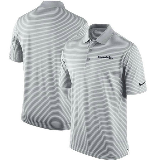 Seattle Seahawks Team Stadium Performance Polo - Gray