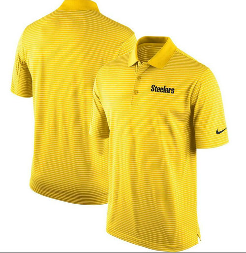 Pittsburgh Steelers Team Stadium Performance Polo - Gold