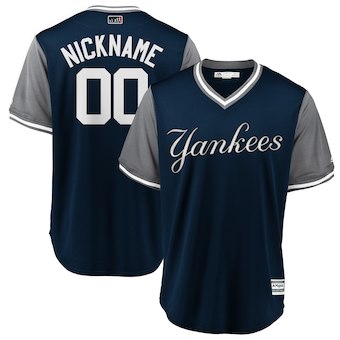 Men's New York Yankees Majestic Navy 2018 Players' Weekend Cool Base Custom Jersey