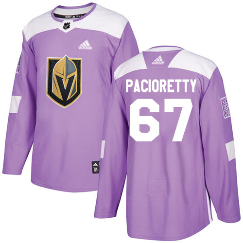 Adidas Vegas Golden Knights #67 Max Pacioretty Purple Authentic Fights Cancer Stitched NHL Jersey