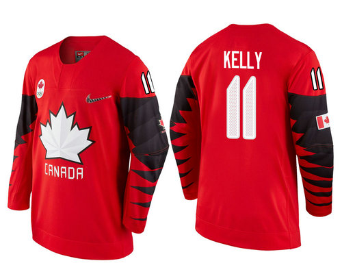 Men Canada Team #11 Chris Kelly Red 2018 Winter Olympics Jersey