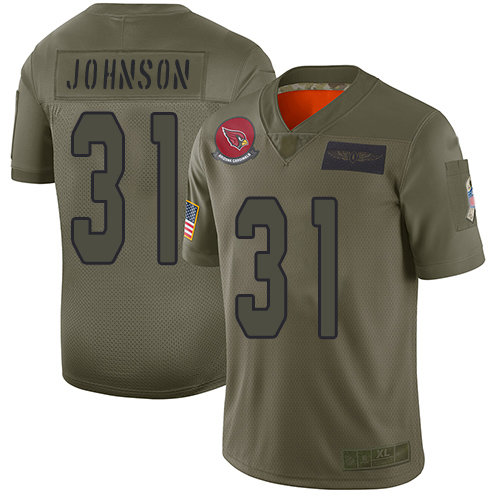 Nike Cardinals #31 David Johnson Camo Men's Stitched NFL Limited 2019 Salute To Service Jersey