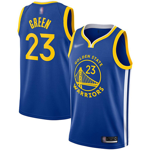 Warriors #23 Draymond Green Blue Basketball Swingman Icon Edition 2019-2020 Jersey