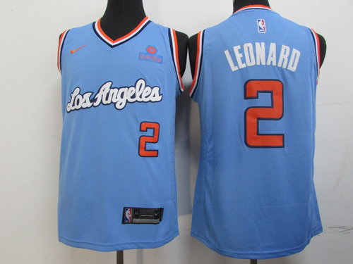 Clippers 2 Kawhi Leonard Light Blue Nike Swingman Jersey