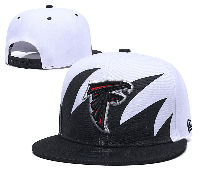 Falcons Team Logo Black White Adjustable Hat