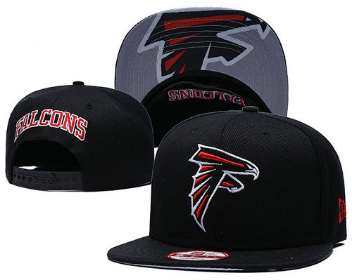 Falcons Team Logo Black Adjustable Hat