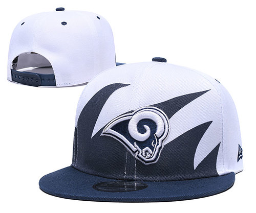 Rams Team Logo Navy White Adjustable Hat