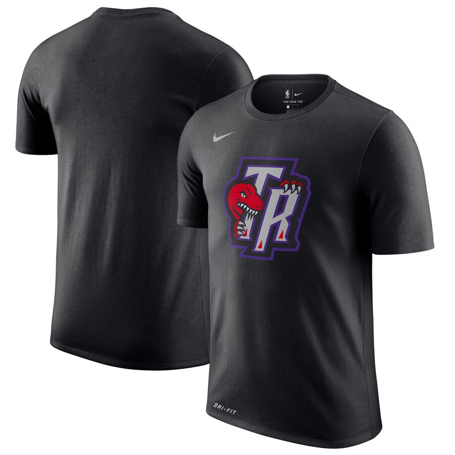 Toronto Raptors Nike Hardwood Classics Performance Logo T-Shirt Black