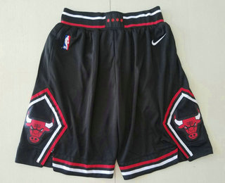 Men's Chicago Bulls Black 2019 Nike Swingman Stitched NBA Shorts