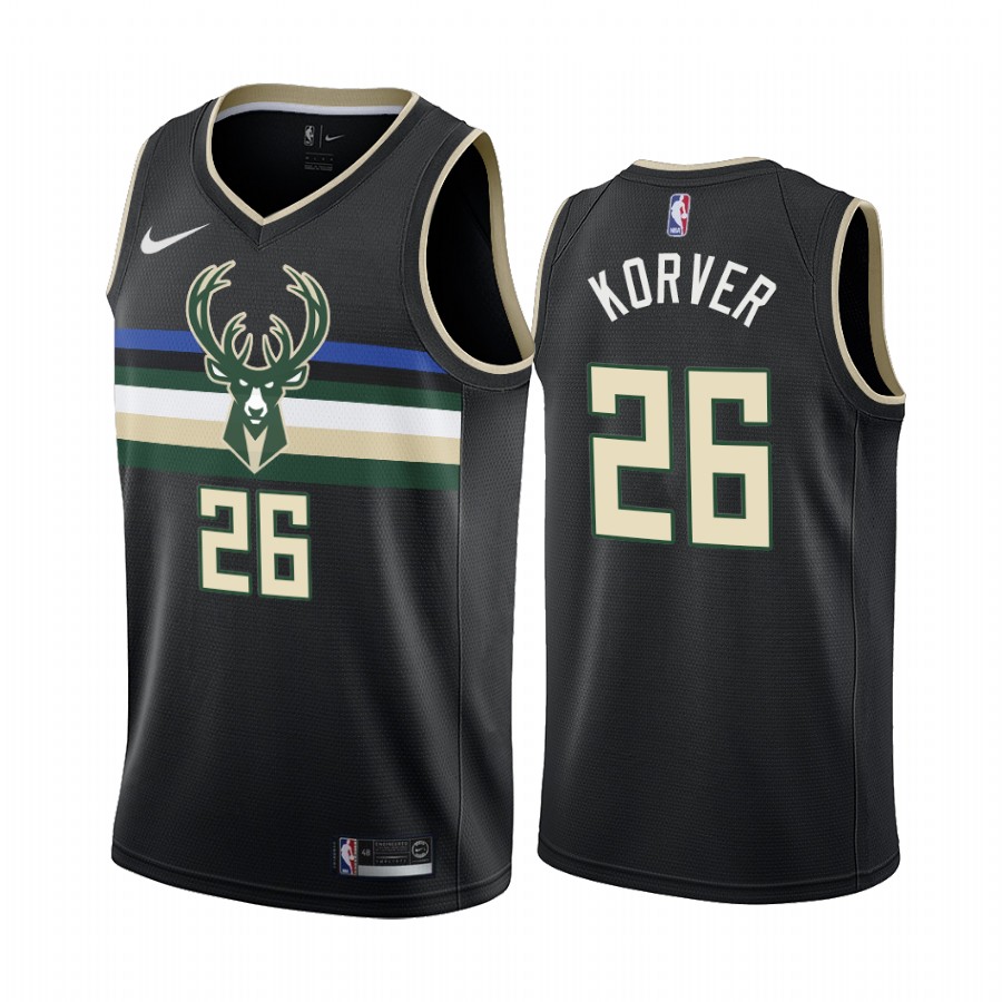 Nike Bucks #26 Kyle Korver Black 2019-20 Statement Edition NBA Jersey