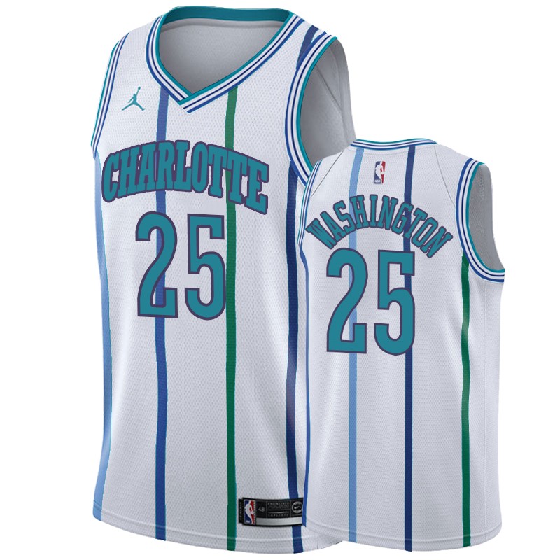 Nike Hornets #25 PJ Washington White 2019-20 Hardwood Classic Edition Stitched NBA Jersey