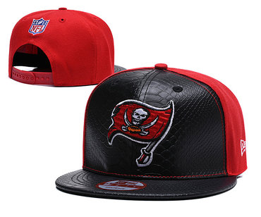 NFL Tampa Bay Buccaneers Team Logo Red Silver Adjustable Hat YD