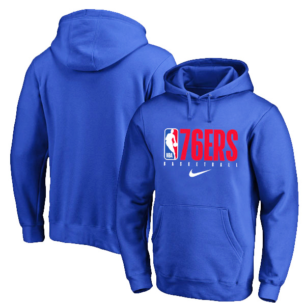 Philadelphia 76ers Nike Spotlight Practice Performance Pullover Hoodie Royal