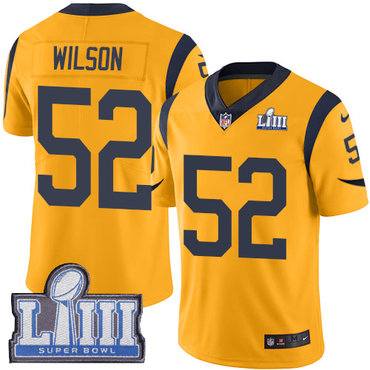 Youth Los Angeles Rams #52 Ramik Wilson Gold Nike NFL Rush Vapor Untouchable Super Bowl LIII Bound Limited Jersey