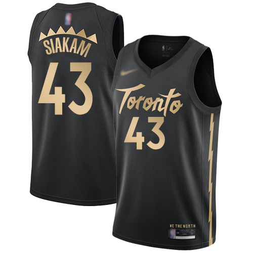 Raptors #43 Pascal Siakam Black Basketball Swingman City Edition 2019-20 Jersey