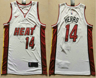 Men's Miami Heat #14 Tyler Herro White 2019 Nike Swingman Stitched NBA Jersey