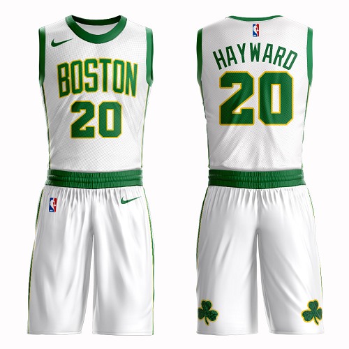 Boston Celtics #20 Gordon Hayward White Nike NBA Men's City Authentic Edition Suit Jersey