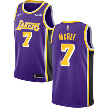 Men's Los Angeles Lakers #7 JaVale McGee Purple Nike NBA Association Edition Authentic Jersey 