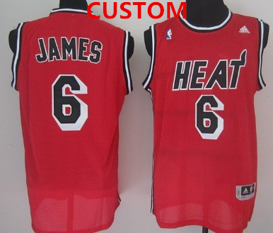 Miami Heat Custom ABA Hardwood Classics Swingman Red Jersey