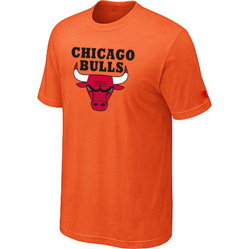 Chicago Bulls Big & Tall Primary Logo Orange NBA T-Shirt