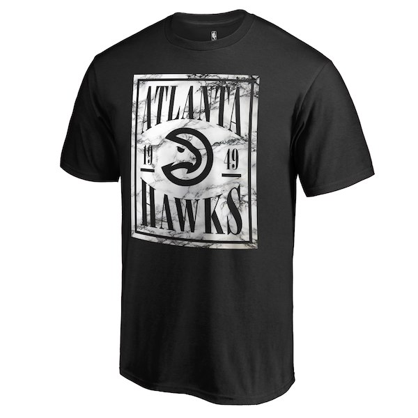 Men's Atlanta Hawks Black Court Vision T-Shirt