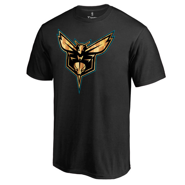 Men's Charlotte Hornets Black Hardwood T-Shirt