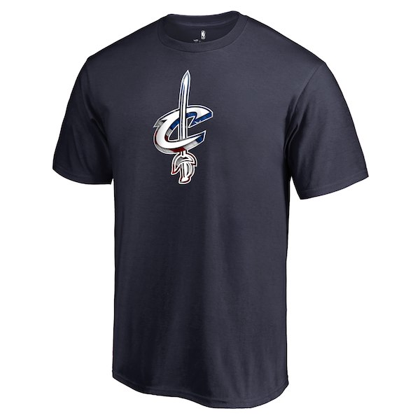 Men's Cleveland Cavaliers Fanatics Branded Navy Personalized Name and Number Banner Wave T-Shirt