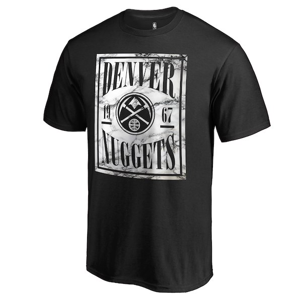 Men's Denver Nuggets Black Court Vision T-Shirt