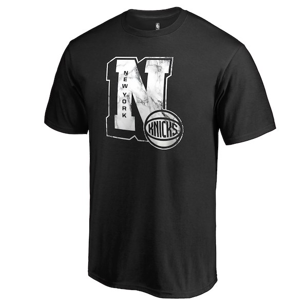 Men's New York Knicks Black Letterman T-Shirt