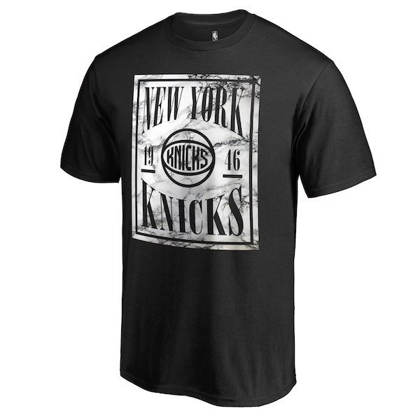 Men's New York Knicks Black Court Vision T-Shirt