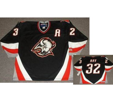 Men's Buffalo Sabres #32 ROB RAY 1999 Black CCM Vintage Throwback Jersey