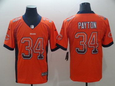 Nike Bears #34 Walter Payton Orange Men's Stitched NFL Limited Rush Jersey