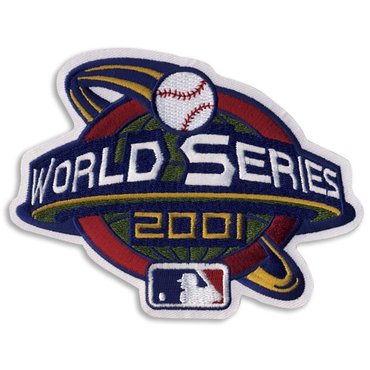 2001 MLB world series championship patch 