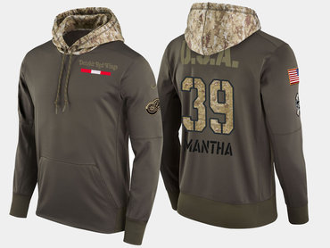 Nike Detroit Red Wings 39 Anthony Mantha Olive Salute To Service Pullover Hoodie