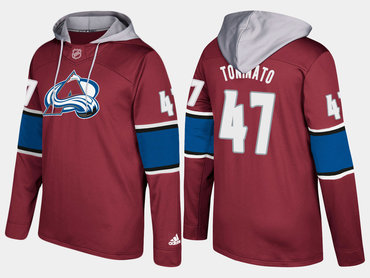 Adidas Colorado Avalanche 47 Dominic Toninato Name And Number Burgundy Hoodie