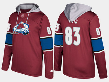 Adidas Colorado Avalanche 83 Matt Nieto Name And Number Burgundy Hoodie