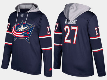 Adidas Columbus Blue Jackets 27 Ryan Murray Name And Number Navy Hoodie