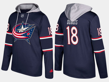 Adidas Columbus Blue Jackets 18 Pierre Luc Dubois Name And Number Navy Hoodie