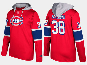 Adidas Montreal Canadiens 38 Nikita Scherbak Name And Number Red Hoodie