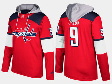 Adidas Washington Capitals 9 Dmitry Orlov Name And Number Red Hoodie