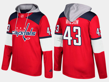 Adidas Washington Capitals 43 Tom Wilson Name And Number Red Hoodie