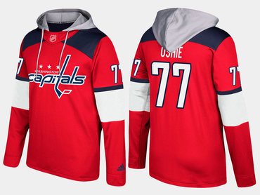 Adidas Washington Capitals 77 T.J. Oshie Name And Number Red Hoodie