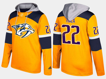 Adidas Nashville Predators 22 Kevin Fiala Name And Number Yellow Hoodie