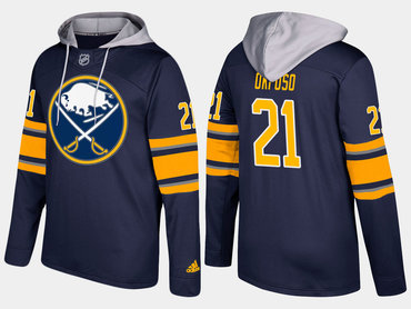 Adidas Buffalo Sabres 21 Kyle Okposo Name And Number Blue Hoodie